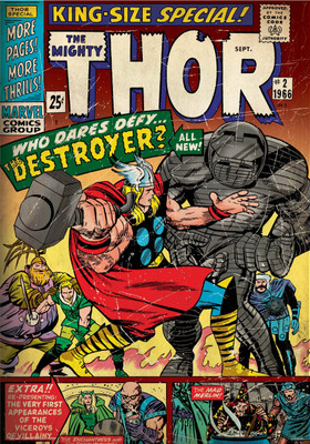 

Thor who dares poster (Officially Licensed) Paper Print(24 inch X 16 inch, Rolled)