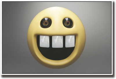 

Yellow smiley with big teeth Fine Art Print(12 inch X 18 inch, Rolled)