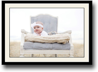 

Cute baby on chair Fine Art Print(10 inch X 14 inch, Framed)