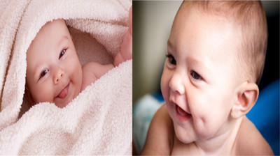 

Baby Poster Cute Smiling New Born Kid Infant Child Wall Decor – 2 Pcs Combo Photographic Paper(12 inch X 18 inch)