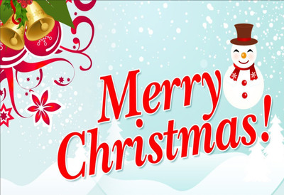 

Merry Christmas Poster (Non Tearable Synthetic Material) Fine Art Print(13 inch X 19 inch)
