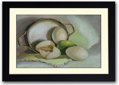 

Eggs Painting Fine Art Print(14 inch X 20 inch, Framed)