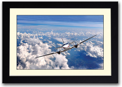 

Aeroplane In Sky Fine Art Print(14 inch X 20 inch, Framed)