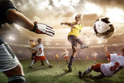 

Lets Play Football Paper Print(12 inch X 18 inch, Rolled)