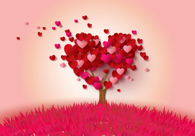 

Romantic Love Heart - Medium Size Ready To Frame Rolled Digital Art Print On Photographic Paper(24 inch X 18 inch, Rolled)