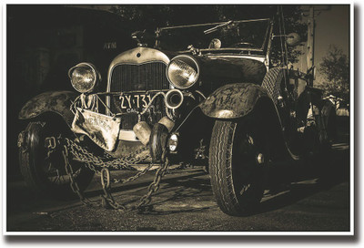 

Vintage motor car Fine Art Print(12 inch X 18 inch, Rolled)