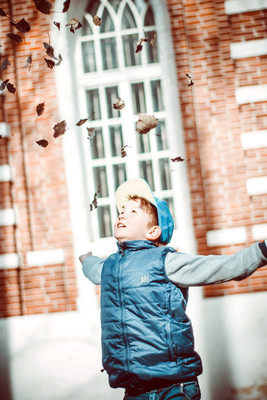 

Child's Love - Happy Boy Paper Print(18 inch X 12 inch, Stretched)