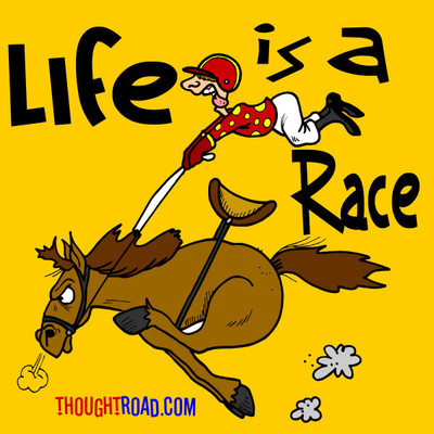 

Life Is A Race Paper Print(12 inch X 12 inch, Rolled)