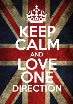 

Posterhouzz- Keep Calm Love Direction Fine Art Print(18 inch X 12 inch, Rolled)