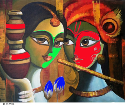 

Posterhouzz Poster -Radha Krishan 203 Fine Art Print(18 inch X 18 inch, Rolled)