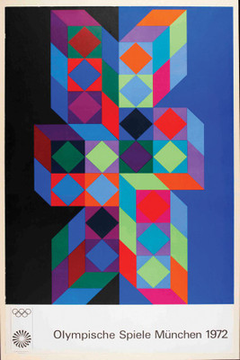 

Edition Olympia Poster For Munich Olympic Games 1972 By Victor Vasarely Photographic Paper(18 inch X 12 inch, Rolled)