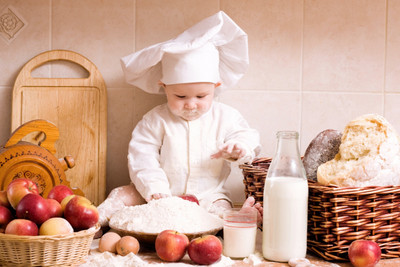 

Child's Love - Cute Little Chef (2) Paper Print(12 inch X 18 inch, Streched)
