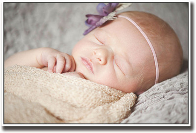 

Cute baby wrapped in Yellow sleeping Fine Art Print(12 inch X 18 inch, Rolled)