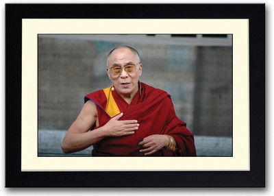 

Dalai Lama Fine Art Print(14 inch X 20 inch, Framed)