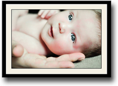 

Baby with beautiful eyes looking Fine Art Print(10 inch X 14 inch, Framed)