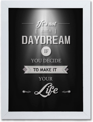 

Quotes Themed Framed Poster. Photographic Paper(17.5 inch X 13.5 inch, Box Packing)
