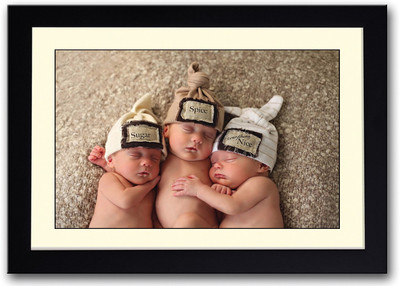 

Three Cute Babies Sugar N Spice Fine Art Print(14 inch X 20 inch, Framed)
