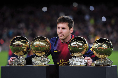 

TMS My Messi with Golden Ball Fine Art Print(24 inch X 36 inch, Rolled)