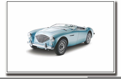 

Posterhouzz Amazing blue vintage car Fine Art Print(12 inch X 18 inch, Rolled)