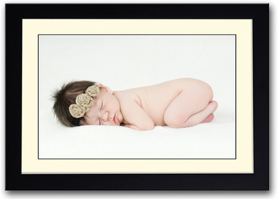 

Baby Sleeping With Brown Band Fine Art Print(14 inch X 20 inch, Framed)