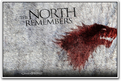 The North Remembers game of thrones Paper Print(12 inch X 18 inch)