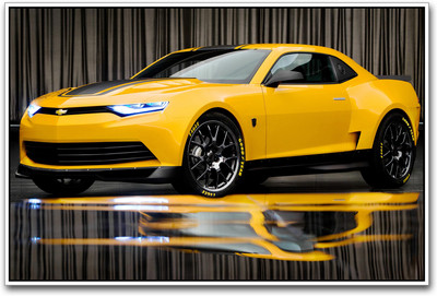 

Bumblebee Chevrolet Sports Car Paper Print(12 inch X 18 inch)