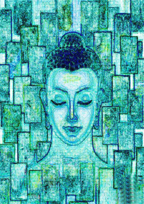 

Posterhouzz Poster - Religious "Blue Saint" 49 Fine Art Print(18 inch X 12 inch, Rolled)