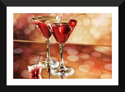 

Tallenge - Cocktails With Bokeh Background - Premium Quality A3 Size Framed Poster Paper Print(17 inch X 12 inch, Framed)