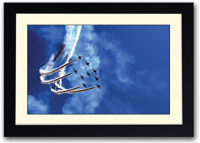 

9 Planes Flying Together Fine Art Print(14 inch X 20 inch, Framed)