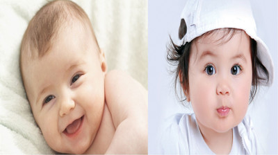 

Cute Baby Poster 2 Pcs Baby Poster Smiling New Born Kid Infant Child love Wall Decor 2 Pcs Combo Photographic Paper(12 inch X 18 inch)
