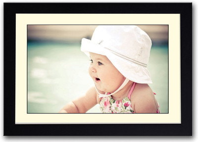 

Adorable Baby with Hat Fine Art Print(14 inch X 20 inch, Framed)