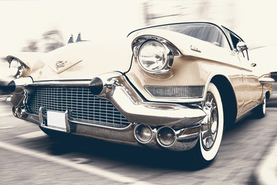 

Oshi - Vintage Cream Colour Car Paper Print(12 inch X 18 inch, Stretched)