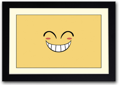 

Yellow Cartoon Fine Art Print(14 inch X 20 inch, Framed)