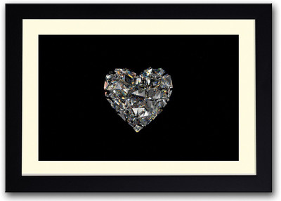 

Heart Diamond Fine Art Print(14 inch X 20 inch, Framed)