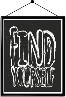 

Motivational quote framed posters Paper Print(16.5 inch X 13.7 inch, Framed)
