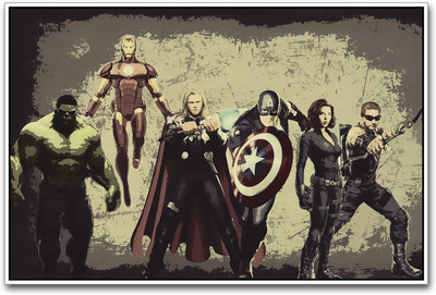 

The Avengers fabulous Paper Print(12 inch X 18 inch)