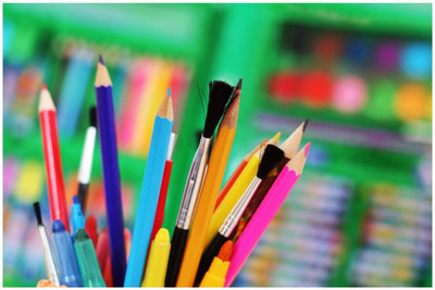

Colourful Stationery Paper Print(12 inch X 18 inch, Rolled)