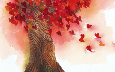 

Tallenge - Valentine's Day Gift - Tree of Love Painting - A3 Size Premium Quality Rolled Poster Paper Print(16.5 inch X 11.7 inch, Rolled)