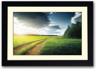 

Track through Farm Fine Art Print(14 inch X 20 inch, Framed)