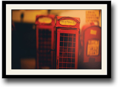 

Red Telephone Booth Fine Art Print(10 inch X 14 inch, Framed)
