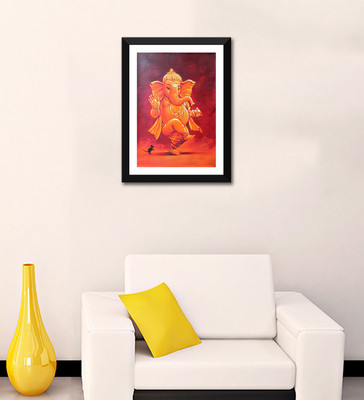 

Tallenge - Mangalmurti Ganpati - Framed Digital Art Print On Photographic Paper(24 inch X 17 inch, Framed)