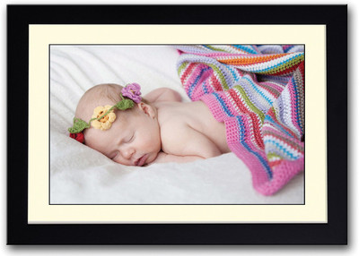 

Cute Baby With Colorful Crown Fine Art Print(14 inch X 20 inch, Framed)