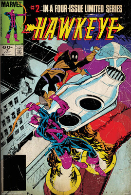 

Hawkeye- action poster (Officially Licensed) Paper Print(24 inch X 16 inch, Rolled)
