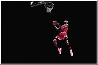 

Posterhouzz Micheal Jordan Basketball Jump Poster Paper Print(12 inch X 18 inch, Rolled)