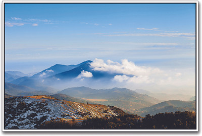 

Cloud Covered Mountains Paper Print(12 inch X 18 inch)