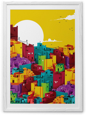 

Building Fine Art Print(20 inch X 30 inch, Framed)