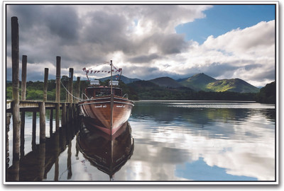 

Boat in the Lake Paper Print(12 inch X 18 inch)