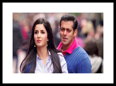 

Myimage Slaman Khan with Katrina Kaif Digital Printing Framed Poster (14.0 inch x 20.0 inch) Paper Print(14 inch X 20 inch, Box Packed)