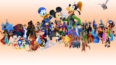 

Disney Family Cartoon Poster Paper Print(12 inch X 18 inch, Rolled)