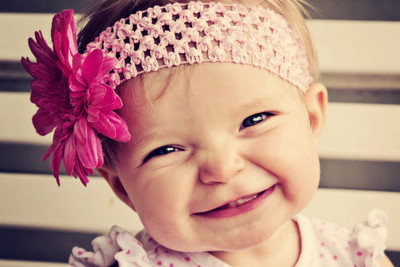 

Child'S Love - Smiling Baby (6) Paper Print(12 inch X 18 inch, Streched)